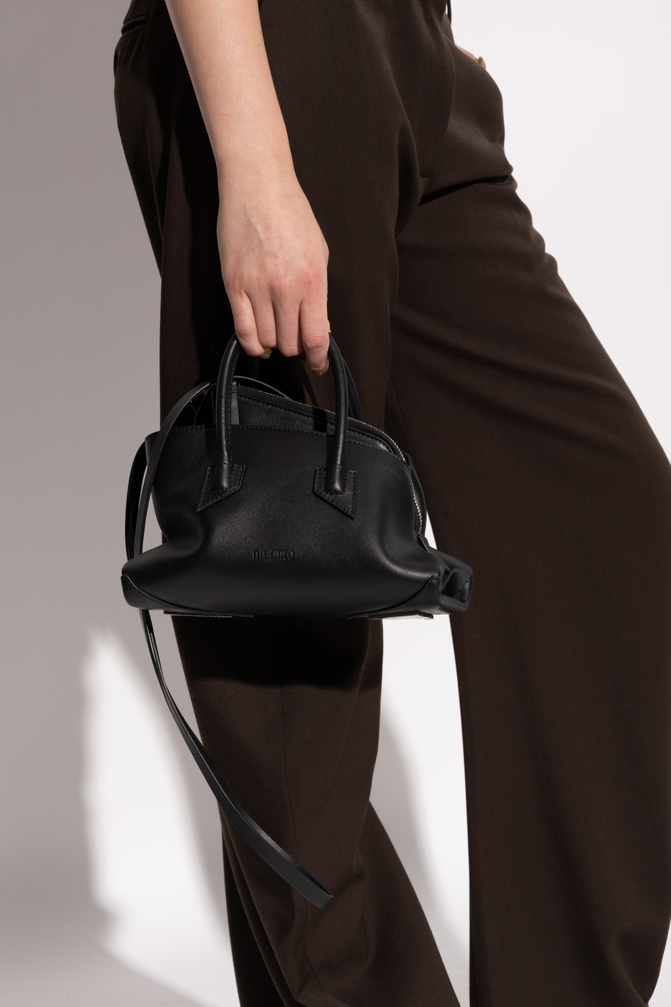 Black Handbag `La Passeggiata Mini` The Attico - Vitkac Italy